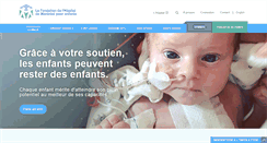 Desktop Screenshot of fondationduchildren.com