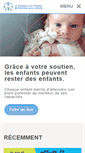 Mobile Screenshot of fondationduchildren.com